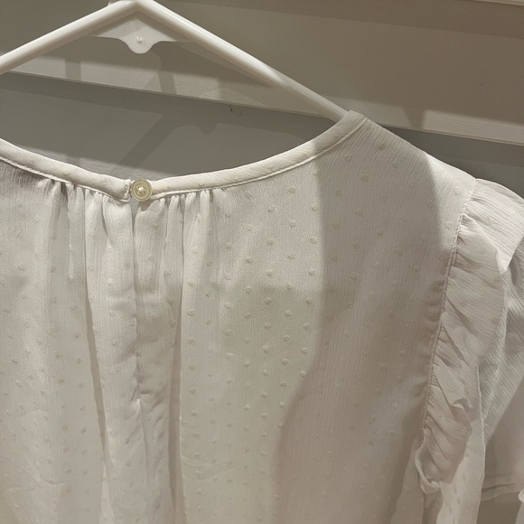 Loft Sheer Polka Dot Blouse (S) - Picture 3 of 6